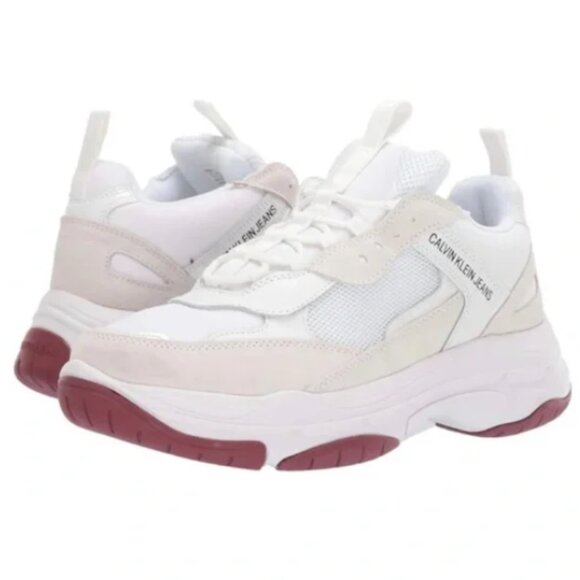 Calvin Klein Men's Marvin Sneaker in White 10.5 - Picture 1 of 11
